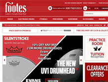 Tablet Screenshot of footesmusic.com